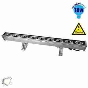 LED Wall Washer 18 Watt 50cm 220v Λευκό Ημέρας GloboStar 05007