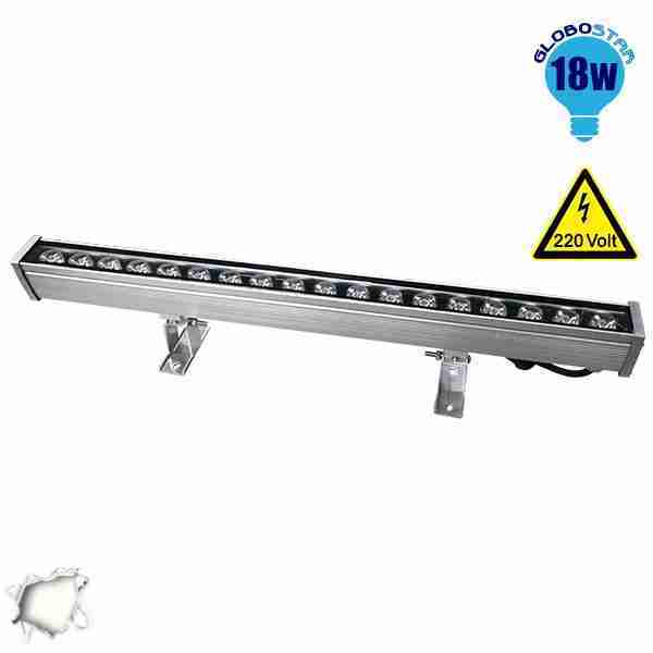 LED Wall Washer 18 Watt 50cm 220v Λευκό Ημέρας GloboStar 05007