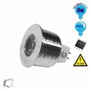Σποτάκι LED MR11 4 Watt 10-30 Volt Λευκό Ημέρας GloboStar 88958