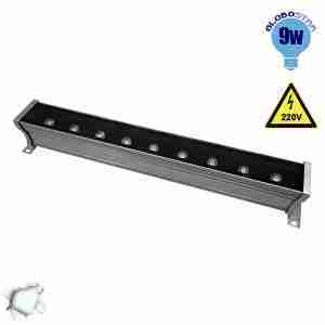 LED Wall Washer 9 Watt 50cm 220v Ψυχρό Λευκό GloboStar 05001