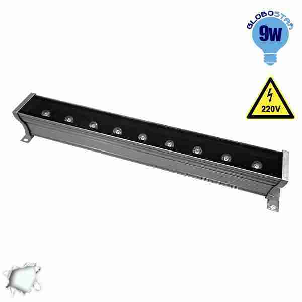 LED Wall Washer 9 Watt 50cm 220v Ψυχρό Λευκό GloboStar 05001