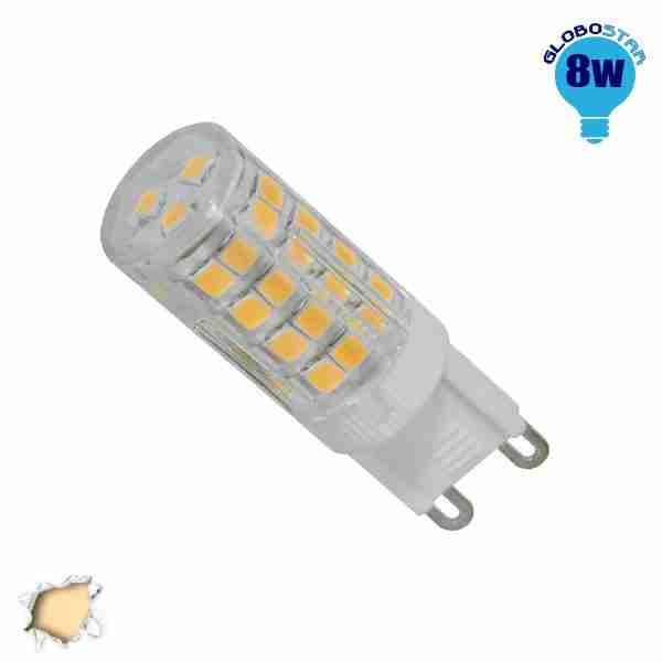 Λάμπα LED G9 8 Watt Θερμό GloboStar 55762