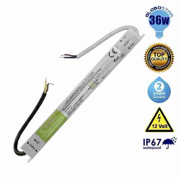 Αδιάβροχο IP68 Globostar 36 Watt 12 Volt DC GloboStar 02730