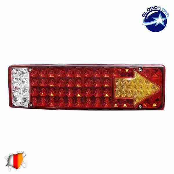 Πίσω Φανάρι Φορτηγού 73 LED 24 Volt Βέλος Universal IP66 GloboStar 75518