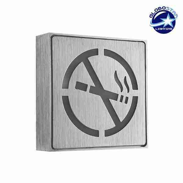 Φωτιστικό LED Σήμανσης Αλουμινίου NO Smoking GloboStar 75500
