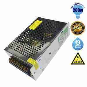 Τροφοδοτικό 200 Watt 24 Volt DC Ρυθμιζόμενο GloboStar 77465