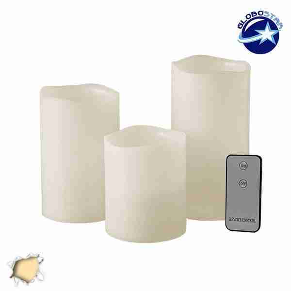 5b78ac Globostar 3set candles ww