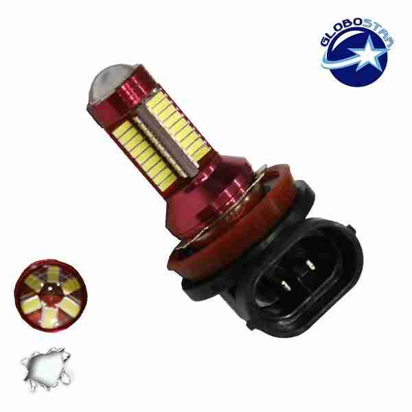 Λαμπτήρας LED H11 Can Bus με 78 SMD 4014 10-30v 6000k GloboStar 40194