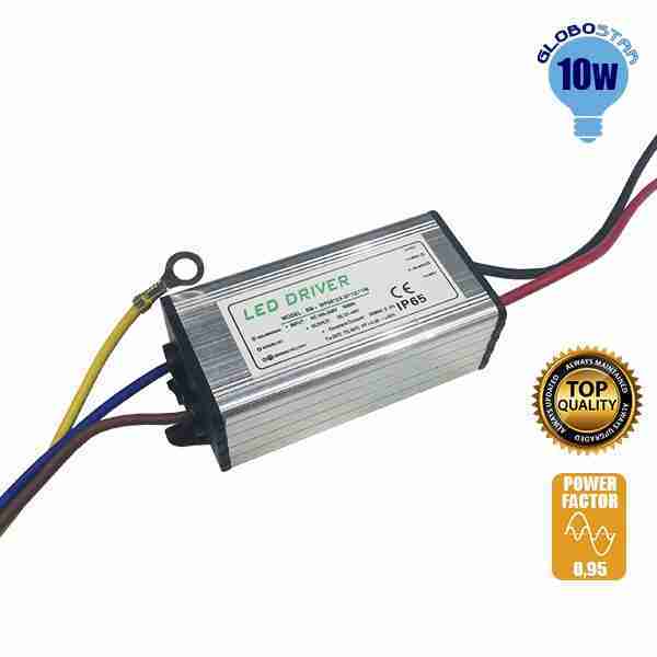 Μετασχηματιστής Προβολέα LED 10 Watt High Quality 0.95PF GloboStar 47853