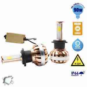 LED HID KIT H7 45 Watt 4500 Lumen 9-32 Volt DC 6000k GloboStar 99703