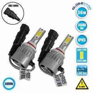 LED HID Kit HB3 9005 36 Watt 8-48 Volt DC 3800 Lumen 6000k C6 Economy Line GloboStar 06666