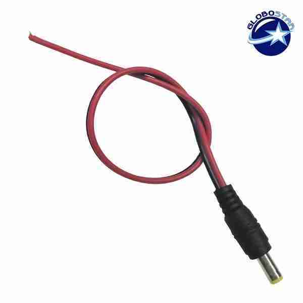 Male Connector με Καλώδιο 5.5*2.1 GloboStar 82550