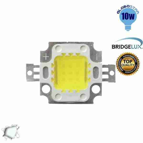 Υψηλής Ισχύος Led 10 Watt Ψυχρό Λευκό BRIDGELUX GloboStar 46300