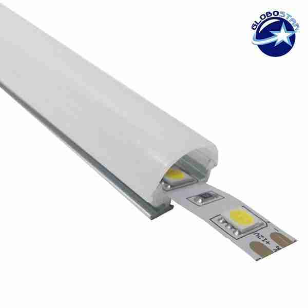 734065 profil aluminiou oval milky cover