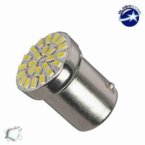 Λαμπτήρας LED 1156 24 SMD 5630 Samsung Chip 24 Volt Ψυχρό Λευκό GloboStar 40144