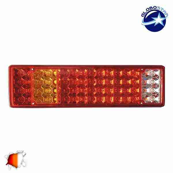 Πίσω Φανάρι Φορτηγού 64 LED 24 Volt Universal IP66 GloboStar 75497