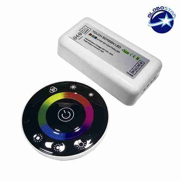 Controller RGB 2.4G Round 12-24 Volt DC Black Body GloboStar 77445