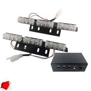 Φώτα Ασφαλείας LED 2 x 3 12-24 Volt DC Κόκκινο Εξωτερικά GloboStar 88983