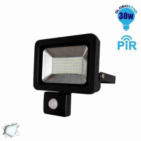 7c5cef globostar sensor floodlight pad smd 30w cw