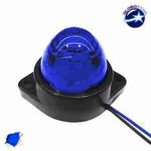 LED Πλευρικά Φώτα Όγκου Φορτηγών BULLET IP66 6 SMD 24 Volt Μπλε GloboStar 75483
