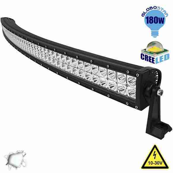 Μπάρα LED Curved 180W CREE Combo 10-30v DC Ψυχρό Λευκό 21600 Lumen GloboStar 05191