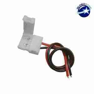 Μονός Connector 10mm 15cm Για Ταινία LED 7.2 & 14.4 Watt GloboStar 81550