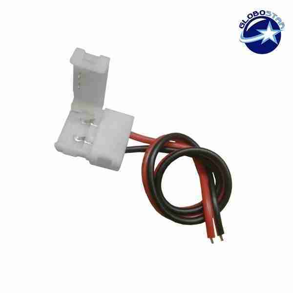 Μονός Connector 10mm 15cm Για Ταινία LED 7.2 & 14.4 Watt GloboStar 81550