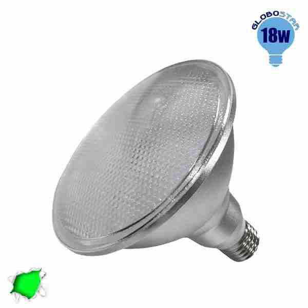 Λαμπτήρας LED PAR38 E27 18 Watt Πράσινο GLoboStar 05570