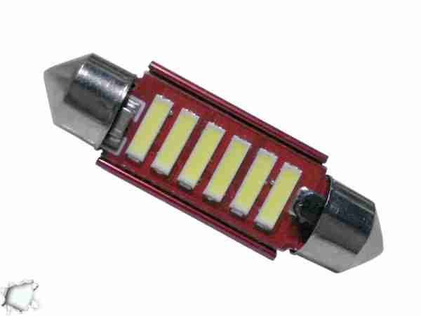 Σωληνωτός LED 39mm 12v Can Bus με 6 SMD 7020 6000k GloboStar 55872