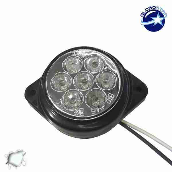 LED Πλευρικά Φώτα Όγκου Φορτηγών BULLET IP66 7 SMD 24 Volt Ψυχρό GloboStar 75485