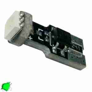 Λαμπτήρας LED T10 Can Bus με 1 SMD 5050 Πράσινο GloboStar 85650