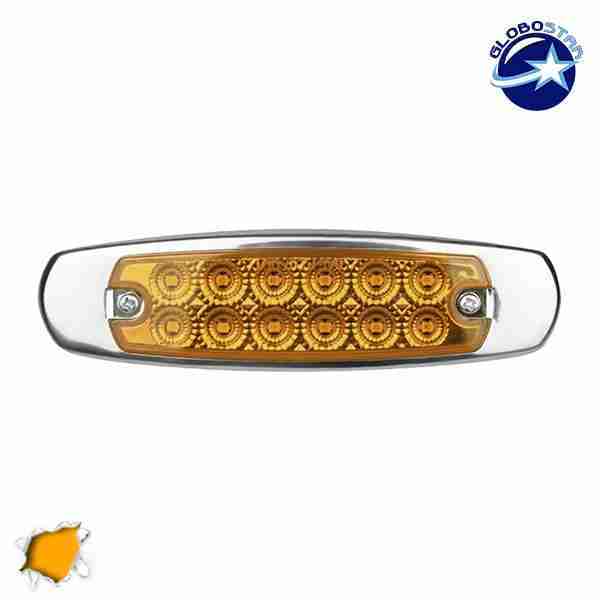 979bff Globostar led CHROME side lights orange