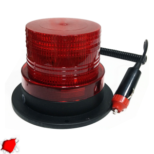 Φάρος LED 12-24 Volt DC Κόκκινος με Μαγνήτη Strobe GloboStar 88657