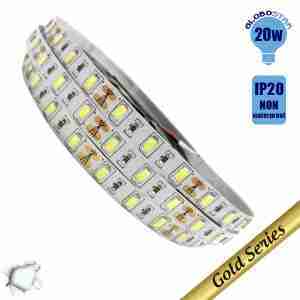 Ταινία LED 20 Watt 12 Volt Ψυχρό Λευκό IP20 Υπερυψηλής GloboStar 08250