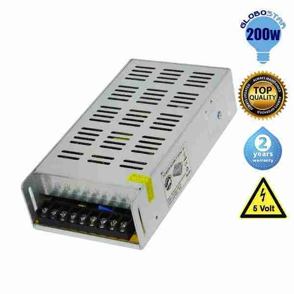 Τροφοδοτικό 200 Watt 5 Volt DC Ρυθμιζόμενο GloboStar 77468