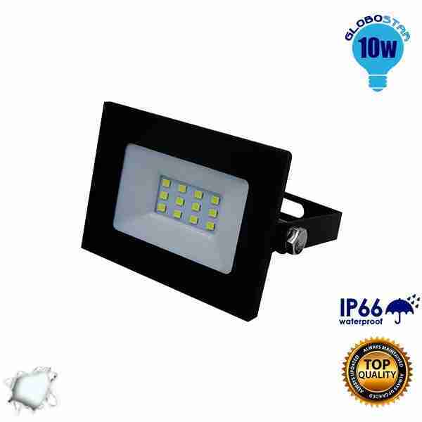 Προβολέας LED Slim Pad 10 Watt 230v Ψυχρό GloboStar 11111