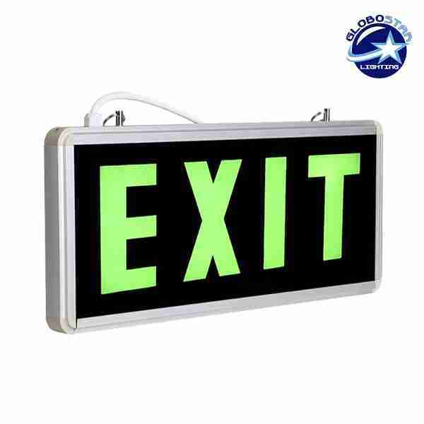 Φωτιστικό Ασφαλείας EXIT με Μπαταρία Λιθίου 350mAh GloboStar 75514