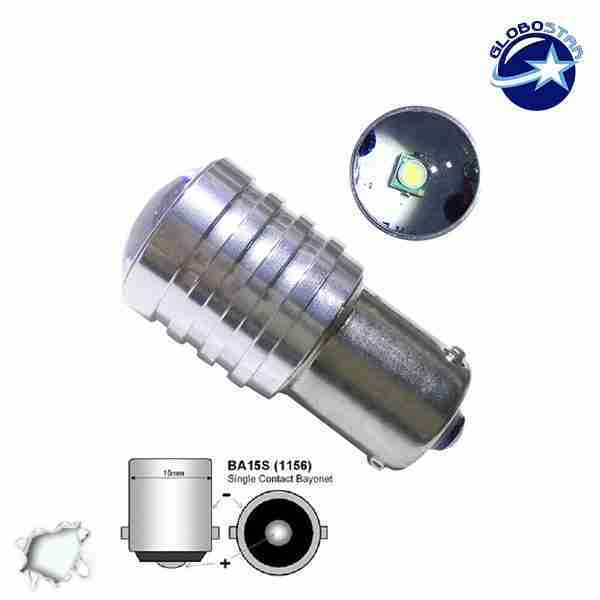 Λαμπτήρας LED 1156 1 CREE LED 10 Watt Ψυχρό Λευκό GloboStar 40141