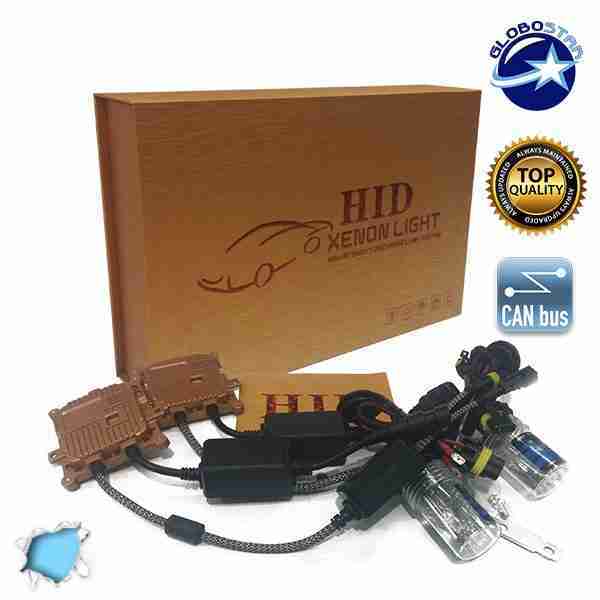 Σετ Φωτισμού Xenon Can Bus 55 Watt 12 Volt H3 Slim Ballast 8000k GloboStar 47399