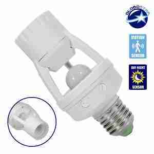 Αισθητήρας Κίνησης 360° 230V E27 Ντουί σε Ε27 GloboStar 77860