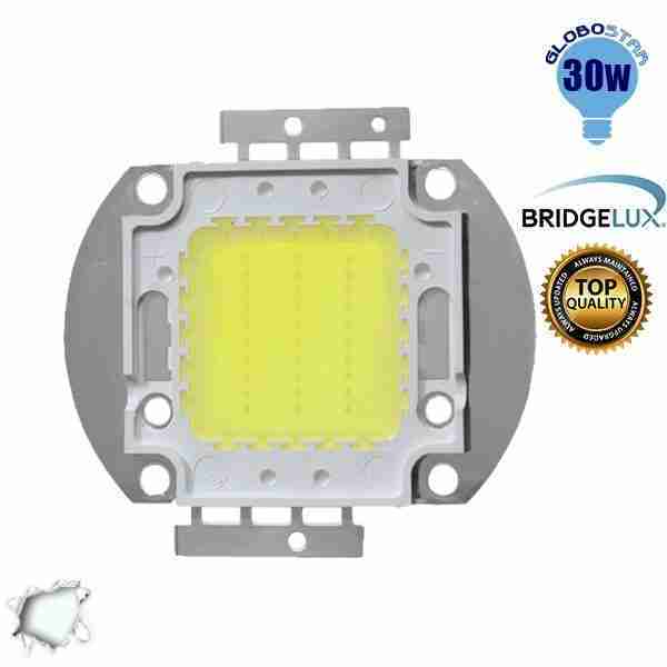 Υψηλής Ισχύος Led 30 Watt Ψυχρό Λευκό BRIDGELUX GloboStar 46301