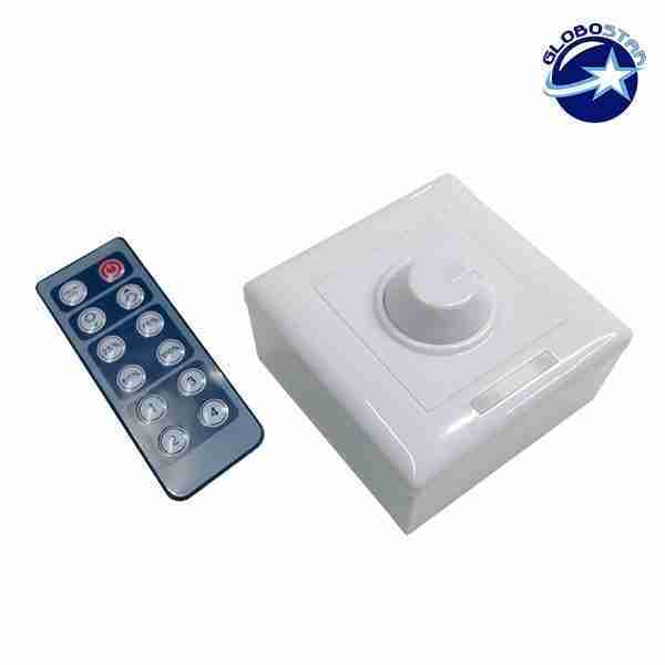 LED Dimmer Τοίχου 12-24 Volt με IR Control 192-384 Watt GloboStar 77406