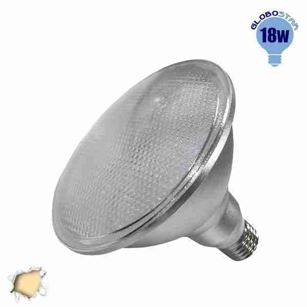 Λαμπτήρας LED PAR38 E27 18 Watt Θερμό Λευκό GloboStar 05574