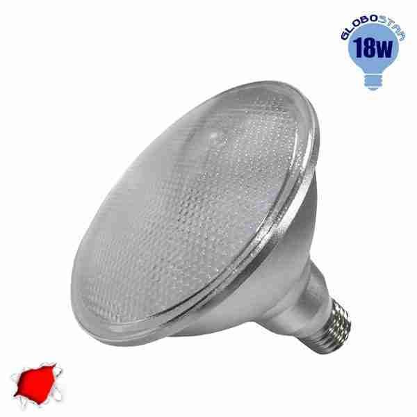 Λαμπτήρας LED PAR38 E27 18 Watt Κόκκινο GloboStar 05575