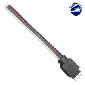 RGB Connector με καλώδιο 4 PIN GloboStar 77400