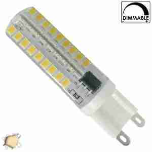 Λάμπα LED G9 Σιλικόνης 72 SMD 2835 5.5 Watt Θερμό Dimmable GloboStar 99379