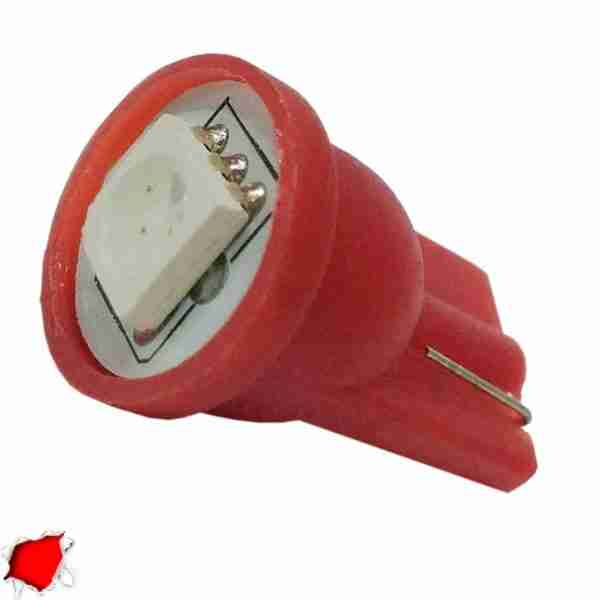Λαμπτήρας LED T10 με 1 SMD 5050 Κόκκινο GloboStar 65650