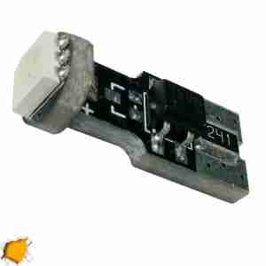 Λαμπτήρας LED T10 Can Bus με 1 SMD 5050 Πορτοκαλί GloboStar 95650