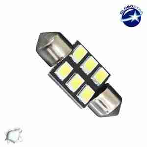 Σωληνωτός LED PCB 31mm με 6 SMD 5630 Samsung Chip Λευκό 6000k GloboStar 40179