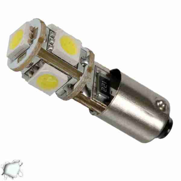 Λαμπτήρας LED Βa9s Can Bus με 5 SMD 5050 Ψυχρό Λευκό GloboStar 23000